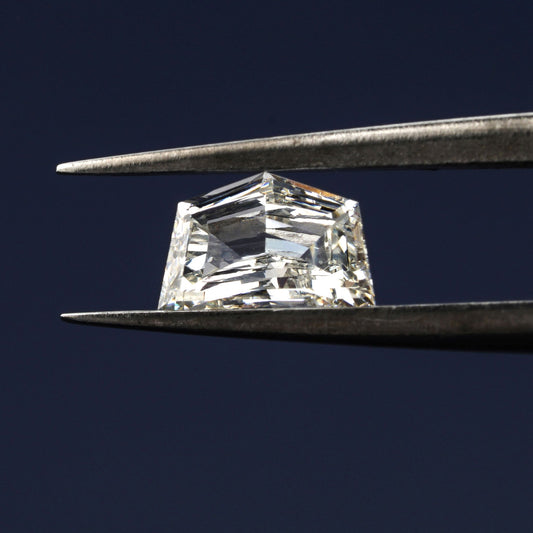 Cadillac Step Cut Lab Grown Diamond for Semi Mount Ring, Eco-Friendly Diamond