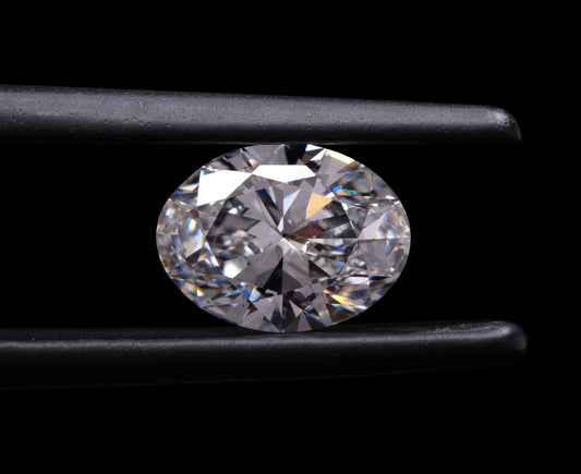 Oval Cut CVD Lab Grown Diamond,D-E Color Diamond For Wedding Ring HPHT Diamond For Solitaire Earring Gift For Her Loose Diamond