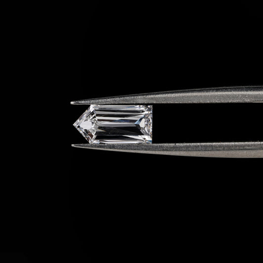 Bullet Cut Eco Friendly Diamond Solitaire Ring 10K White Gold Lab Created Diamond Women's Ring Hand Made Diamond Loose for Her