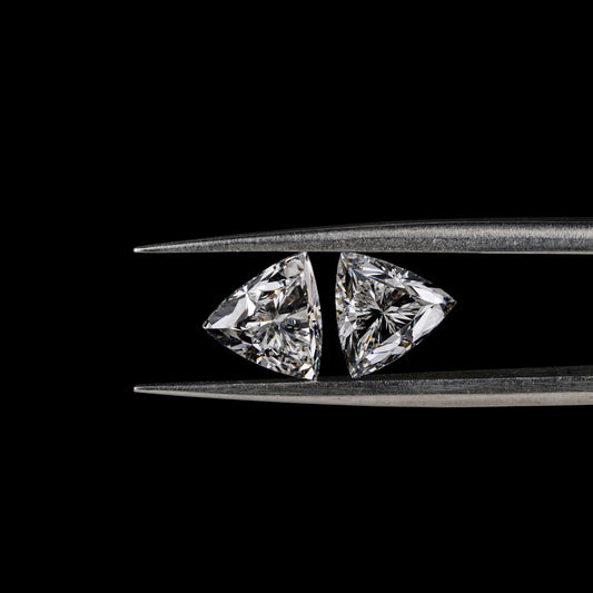 Trillion Cut CVD Lab Diamond Diamond 14K Gold Earring For Solitaire Studs Trillion Diamond For Love Pendant For 3 Stone Diamond Ring