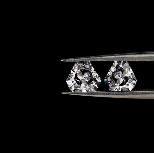 Calf Head Lab grown Diamonds Pair For Earring Set For solitaire Studs For Dangle And Drop Earrings for Bride Antique Cut Diamond Pair