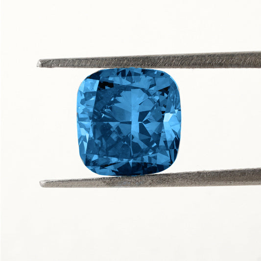 Cushion Lab Grown Blue Colored Loose Diamond Certified Brilliant Cut Diamond Loose For Gift Eco-Friendly Diamond Blue Cushion Diamond Ring