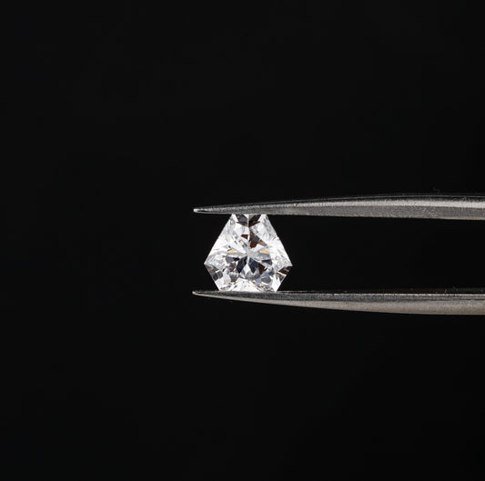 Calf Head Antique Cut Lab Diamond Stud Earrings