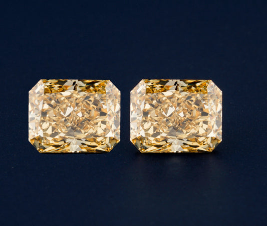 Radiant Yellow Colored Lab Diamonds Yellow Loose Diamond For Wedding Ring Conflict free Diamond Certifies Gift For Her Fancy Colored Diamond