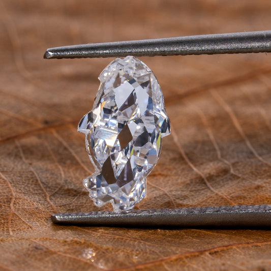 Fish Shaped Lab Grown Loose Diamond For Pendant,CVD Diamond Pendant For Making Jewelry,Eco Friendly Antique Diamond For Vintage Jewelry