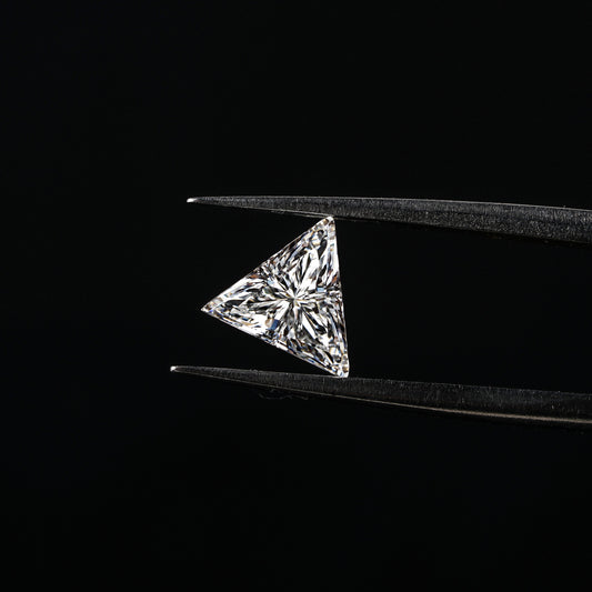 Triangle Cut Lab Grown Pair Diamond Loose Matching Pair Of Antique Shape Diamond Loose White Gold Triangle Diamond Stud Earrings