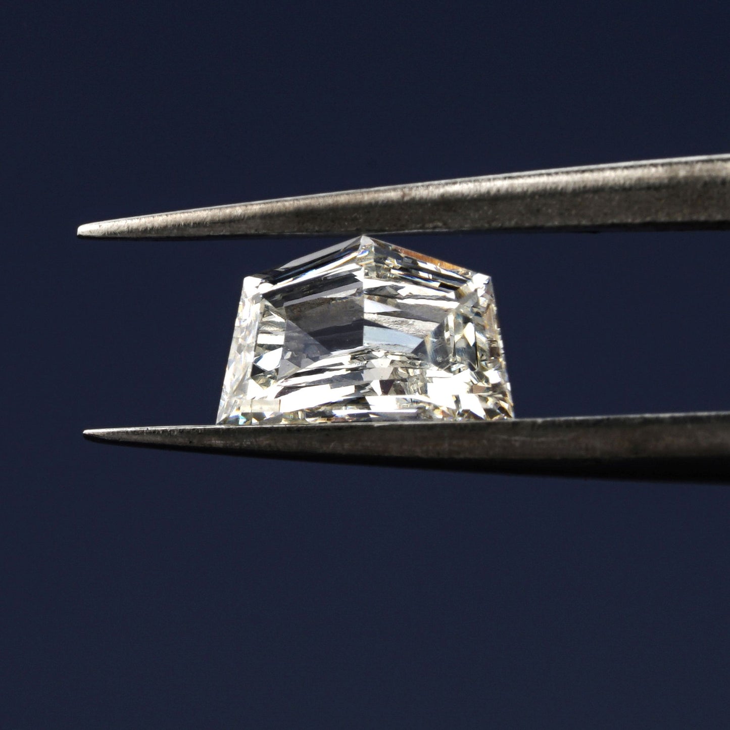 Cadillac Step Cut Lab Grown Diamond for Semi Mount Ring, Eco-Friendly Diamond