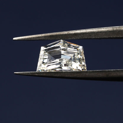 Cadillac Step Cut Lab Grown Diamond for Semi Mount Ring, Eco-Friendly Diamond