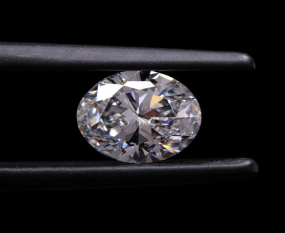 Oval Cut CVD Lab Grown Diamond,D-E Color Diamond For Wedding Ring HPHT Diamond For Solitaire Earring Gift For Her Loose Diamond