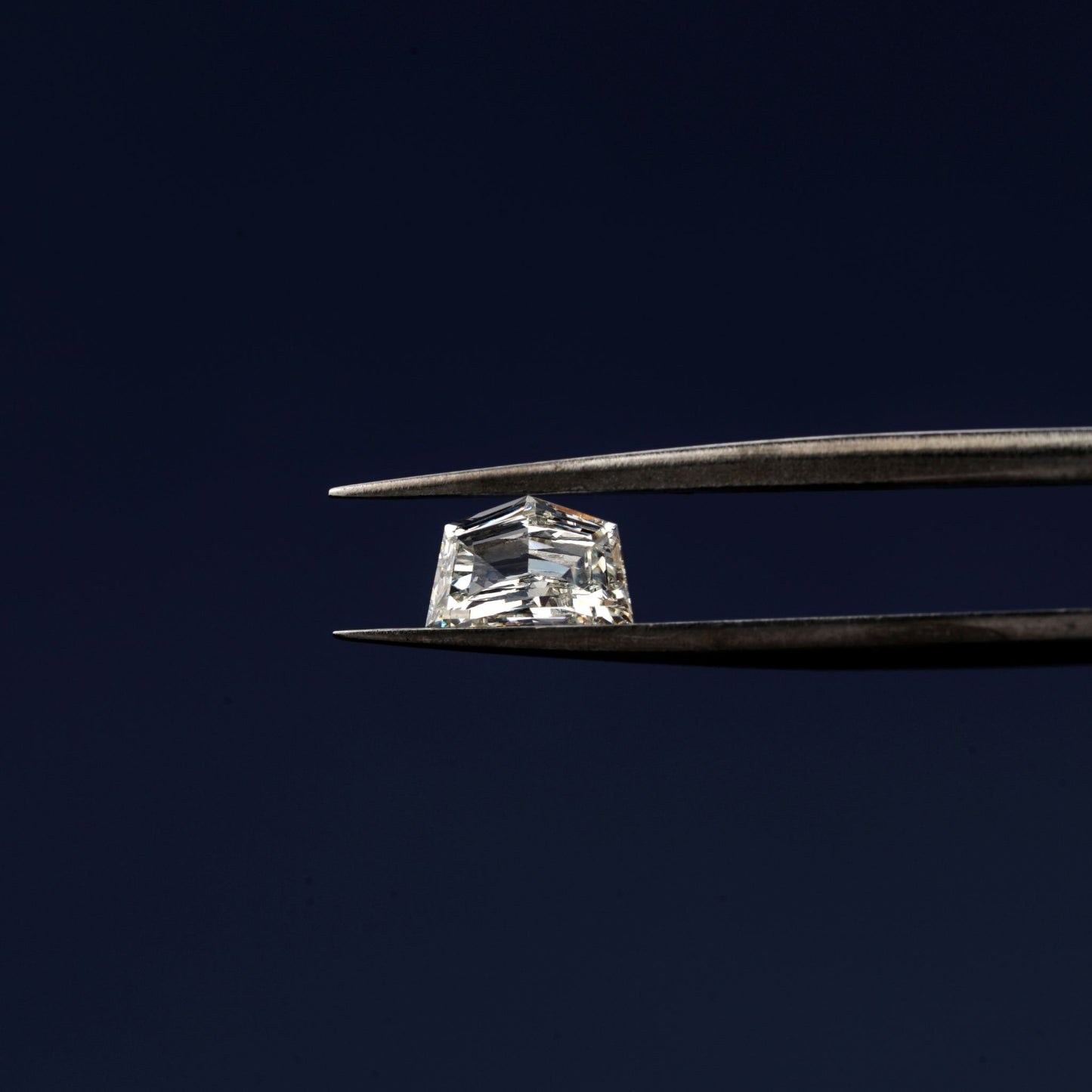 Cadillac Step Cut Lab Grown Diamond for Semi Mount Ring, Eco-Friendly Diamond