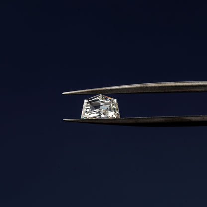 Cadillac Step Cut Lab Grown Diamond for Semi Mount Ring, Eco-Friendly Diamond