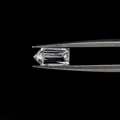 Bullet Cut Eco Friendly Diamond Solitaire Ring 10K White Gold Lab Created Diamond Women's Ring Hand Made Diamond Loose for Her