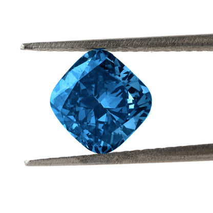 Cushion Lab Grown Blue Colored Loose Diamond Certified Brilliant Cut Diamond Loose For Gift Eco-Friendly Diamond Blue Cushion Diamond Ring