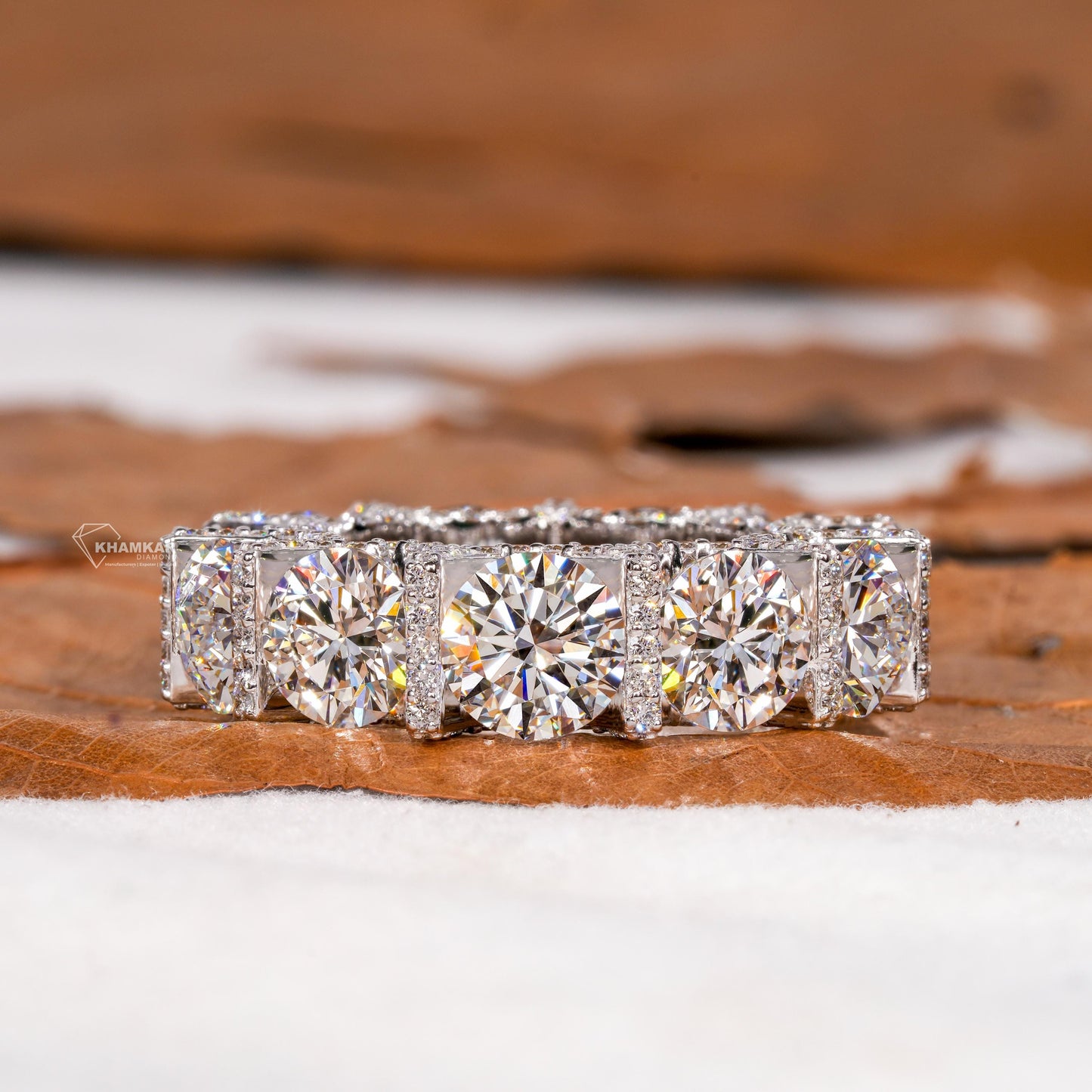 6.50MM Lab Grown Diamond Eternity Band – Stackable Wedding Ring