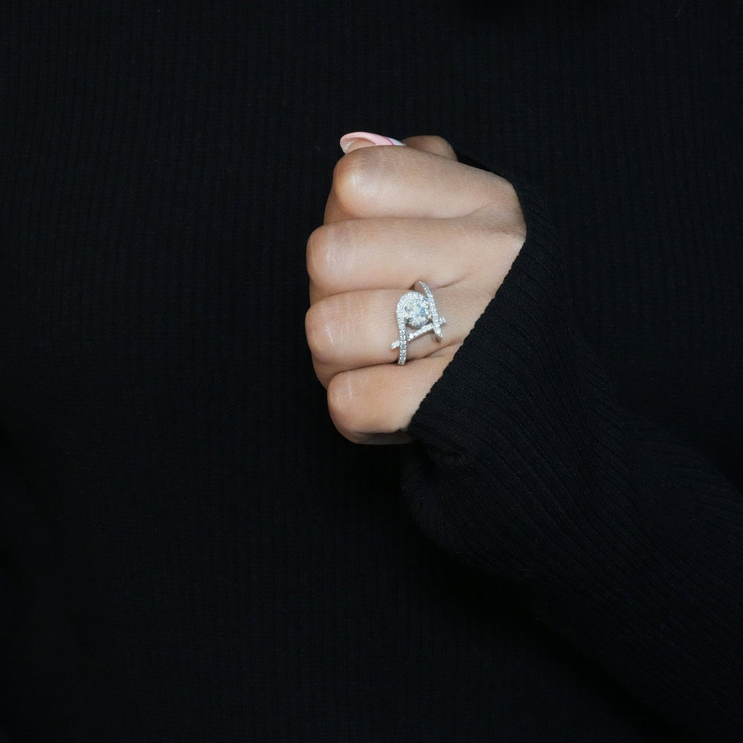 1CT Round Brilliant Lab Diamond Proposal & Promise Ring