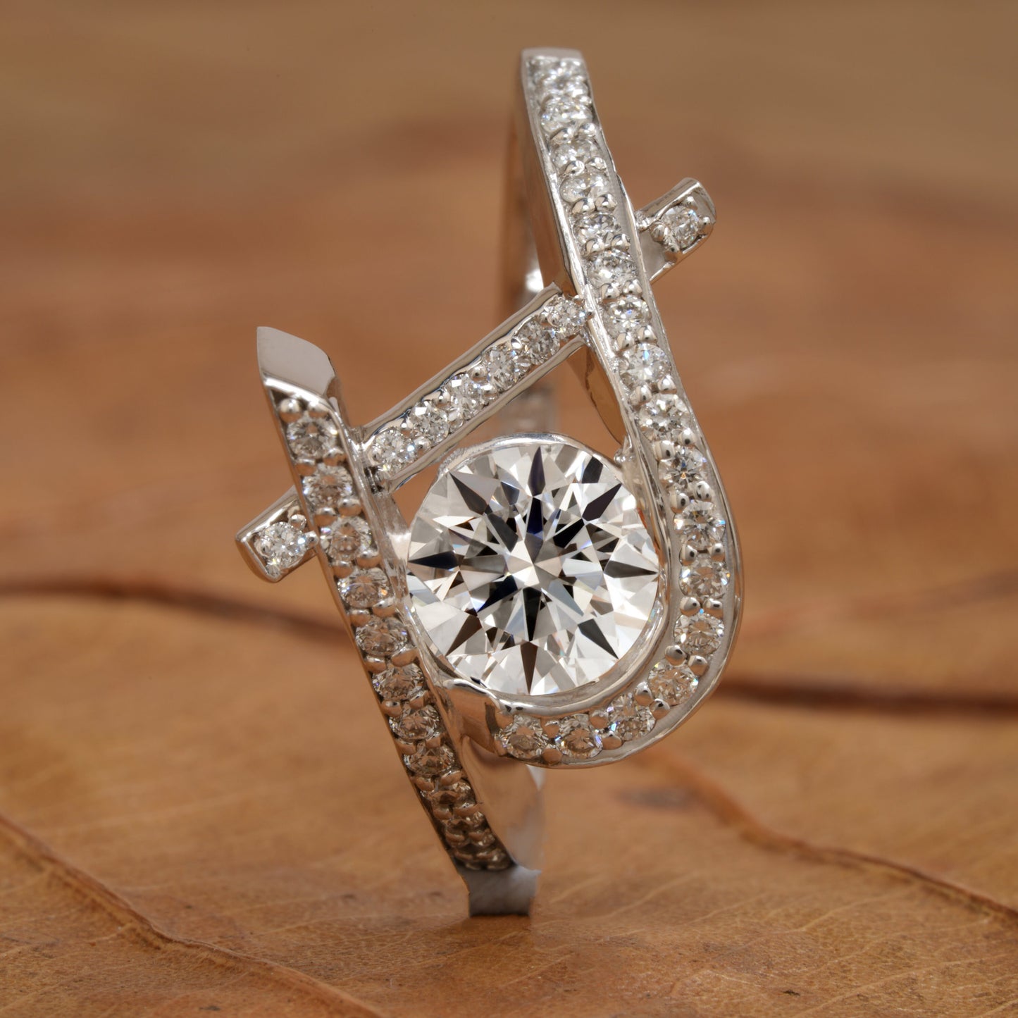 1CT Round Brilliant Lab Diamond Proposal & Promise Ring