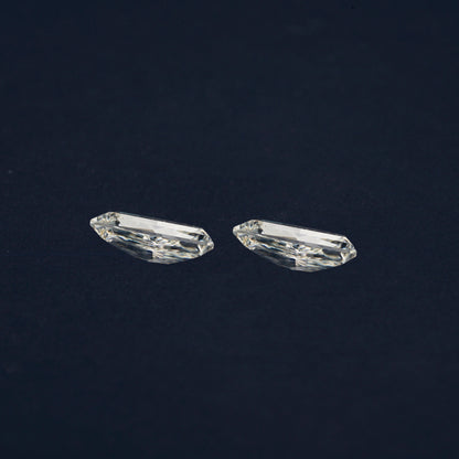 Cadillac Step Cut Lab grown Diamonds Pair For Side Stone Ring CVD-HPHT Diamond For Studs Matching Pair Of Antique Shape Diamond Loose