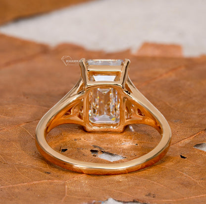 Emerald Cut Lab Grown Diamond Ring – IGI Certified Anniversary Gift for Her