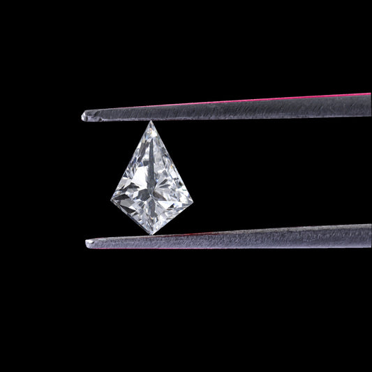 Kite Cut Lab grown Diamond CVD Diamond Stud Earring 14K White Gold Kite Diamond Bezel Stud Anniversary Gift For Her Antique Cut Diamond
