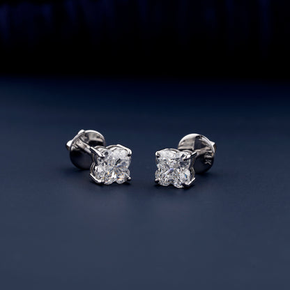 Lili Cut Lab Grown Diamond Screw Back Stud Earrings