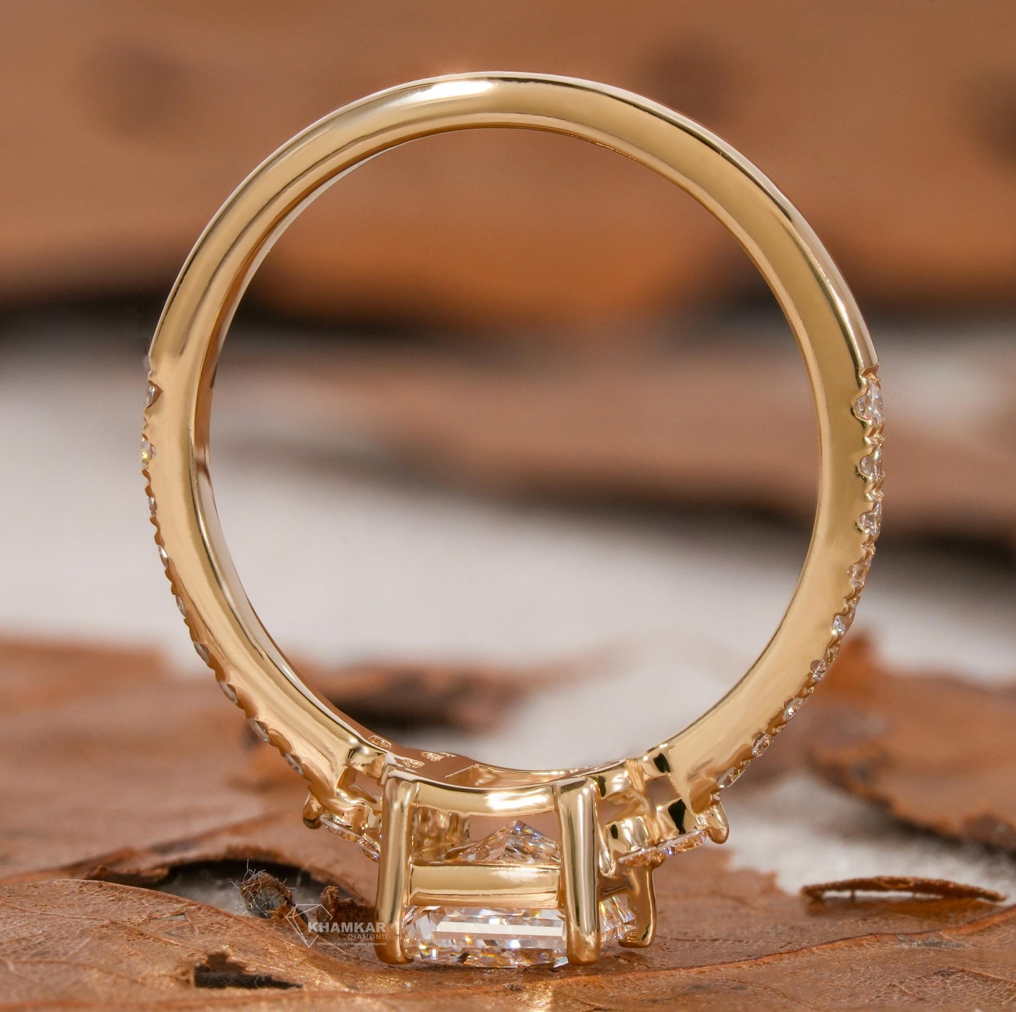 1.00 CT Princess Cut Lab Diamond Engagement Rin For Her