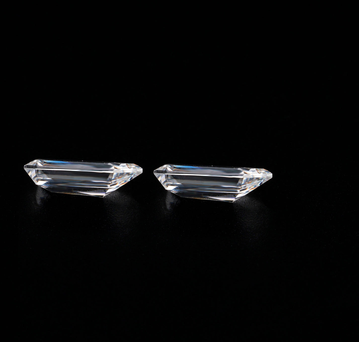 Bullet Cut Lab Diamonds For Jewelry Bullet Cut Matching Pair Loose For Stud Earrings Hand Made Diamond Loose for Her Loose Diamond Lab