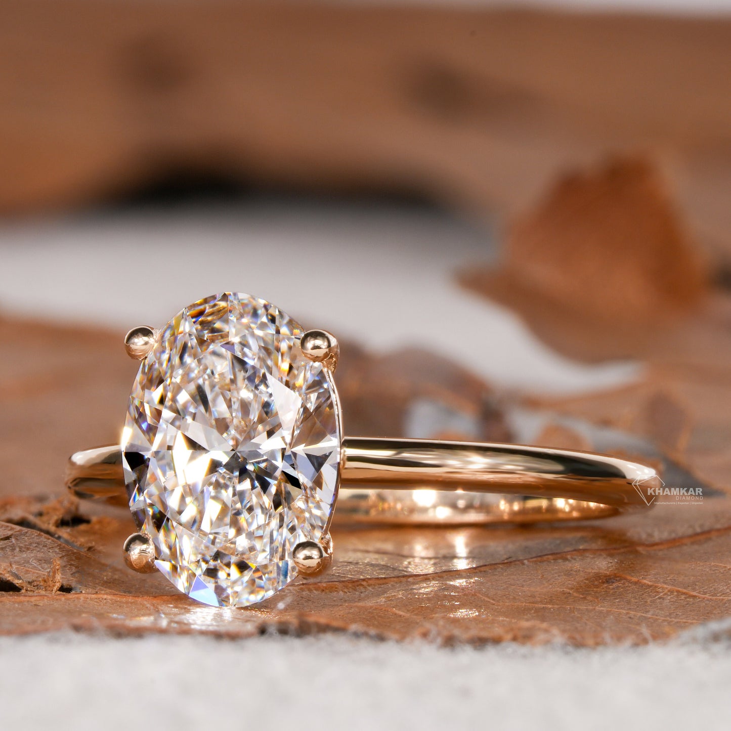 2.00CT Oval Lab Grown Diamond Solitaire Engagement Ring –Wedding Ring for Her