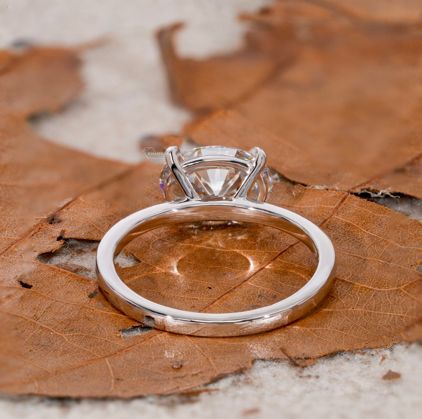 ast-West Oval Lab Grown Diamond Engagement Ring D