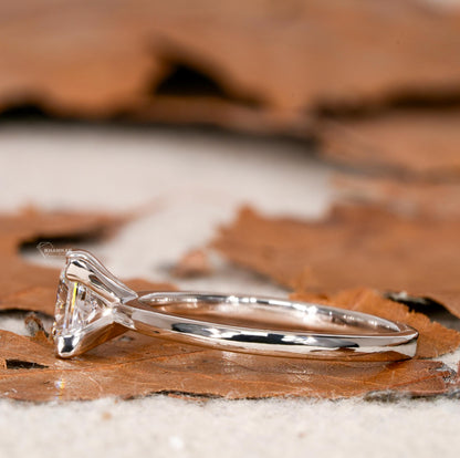 1CT Princess Cut Lab Diamond Ring | Solitaire Engagement Ring