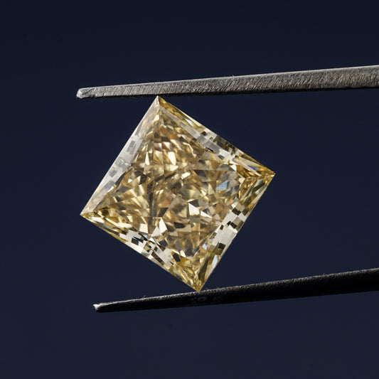 Fancy Yellow Princess Lab Grown Diamond, Loose Diamond for Engagement Ring