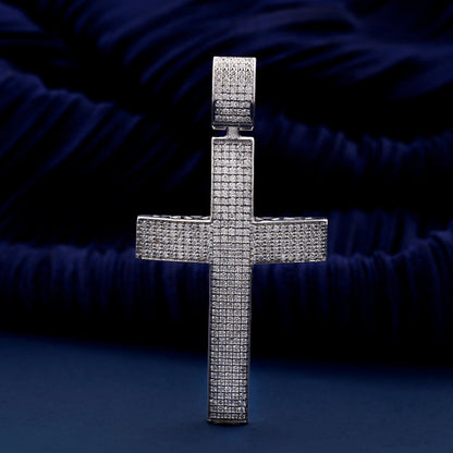 1.80 TCW Lab Grown Diamond Cross Pendant – IGI Certified Gift for Her