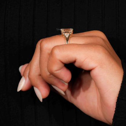 Emerald Cut Lab Grown Diamond Ring – IGI Certified Anniversary Gift for Her