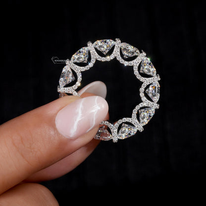 6.50MM Lab Grown Diamond Eternity Band – Stackable Wedding Ring