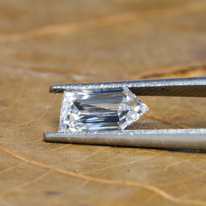 IGI Certified Bullet Cut Lab Diamond Engagement Ring | 14K White Gold