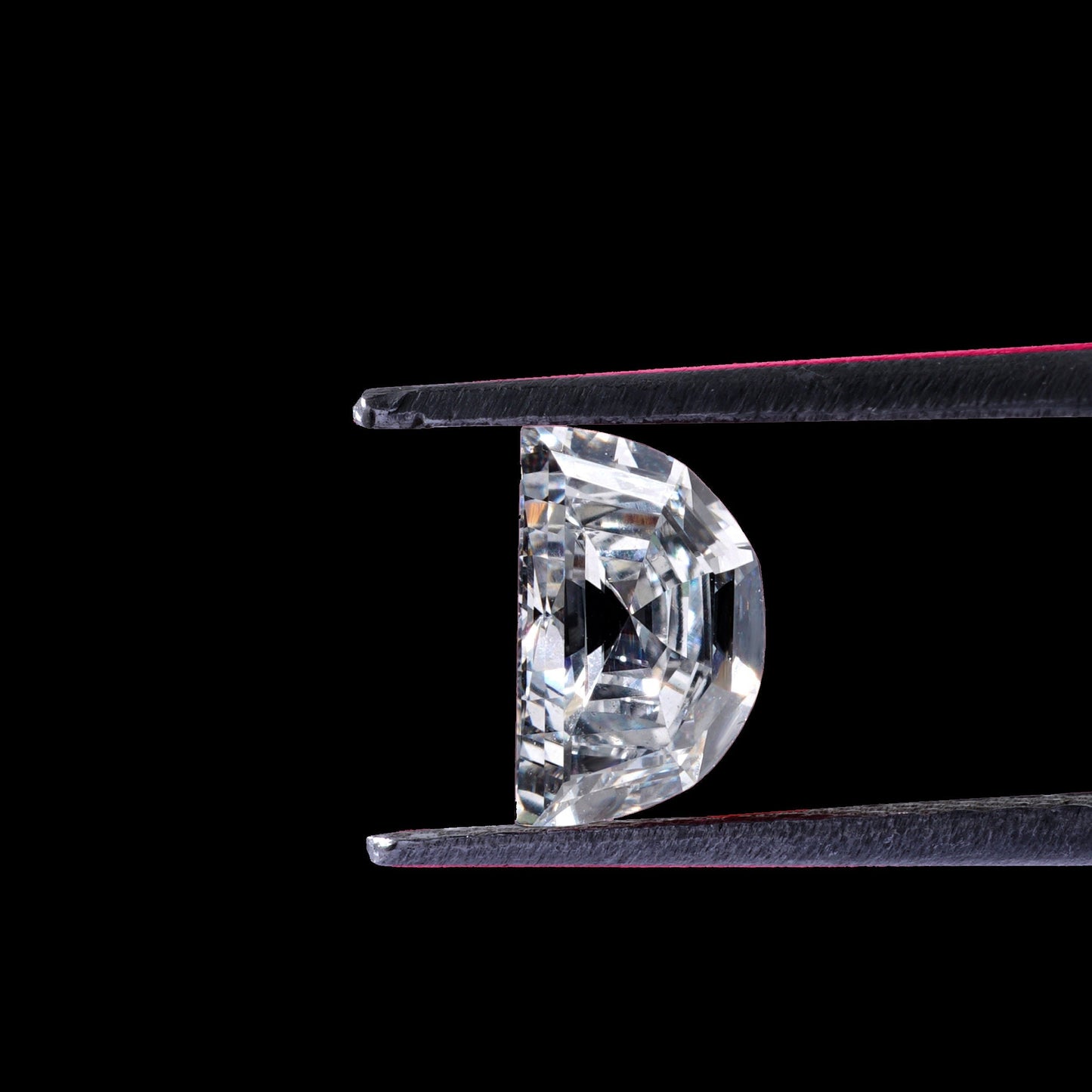 Half Moon Step Cut Lab grown Diamond Half Moon for Side Stones of Engagement Ring Antique Cut Lab Diamond Ring Conflict Free Diamond Ring
