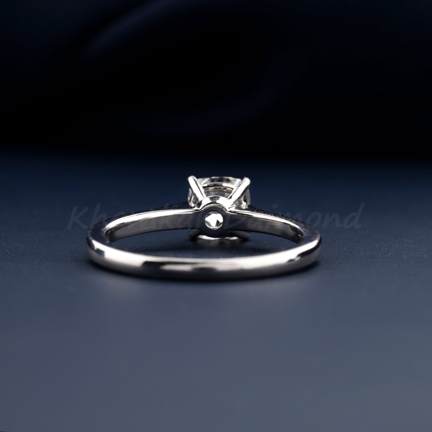 Cushion Cut Lab Diamond Solitaire Engagement Ring – Anniversary Gift for Her