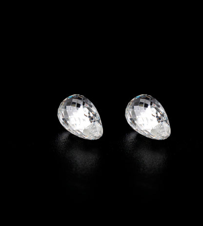 Briolette Lab Grown Diamond For Solitaire Studs HPHT Lab Created Diamond For Drop Earring  For Hoop Diamond Earring For Customization
