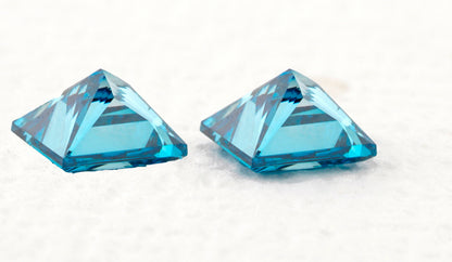 Fancy Blue Princess Cut Lab Grown Diamond for Engagement Rings