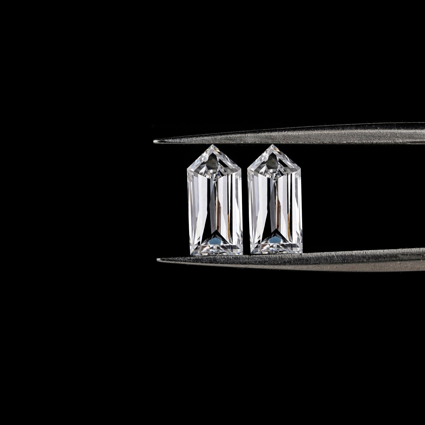 Bullet Cut Lab Diamonds For Jewelry Bullet Cut Matching Pair Loose For Stud Earrings Hand Made Diamond Loose for Her Loose Diamond Lab