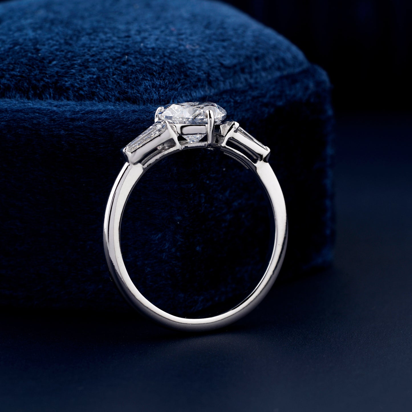 1 CT Heart Cut Lab Grown Diamond Proposal Ring for Women