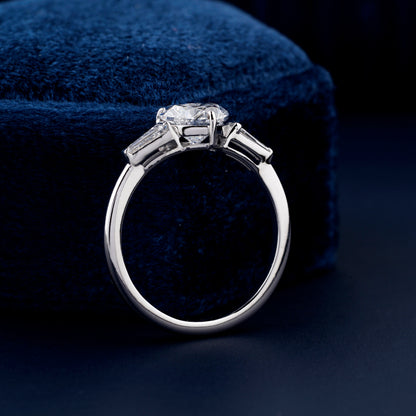 1 CT Heart Cut Lab Grown Diamond Proposal Ring for Women