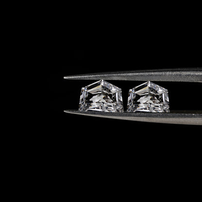 Cadillac Step Cut Labgrown Diamonds Pair For Engagement Ring For Solitaire Studs For Side Stone Diamond For Customization