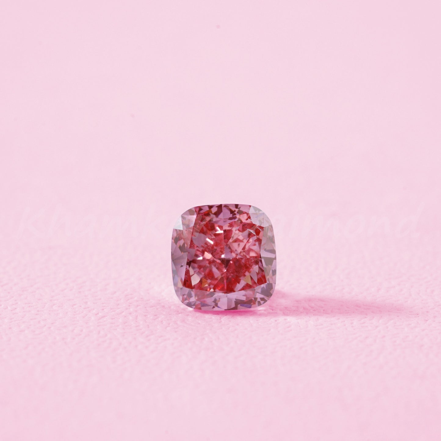 Cushion Pink Lab Grown Diamond CVD Diamond For Engagement Ring Cushion Diamond Halo Wedding Ring Fancy Vivid Pink Diamond Loose For Her