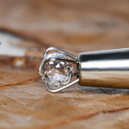 1 CT Ball Shape Lab Diamond for Hoop Earrings & Pendant