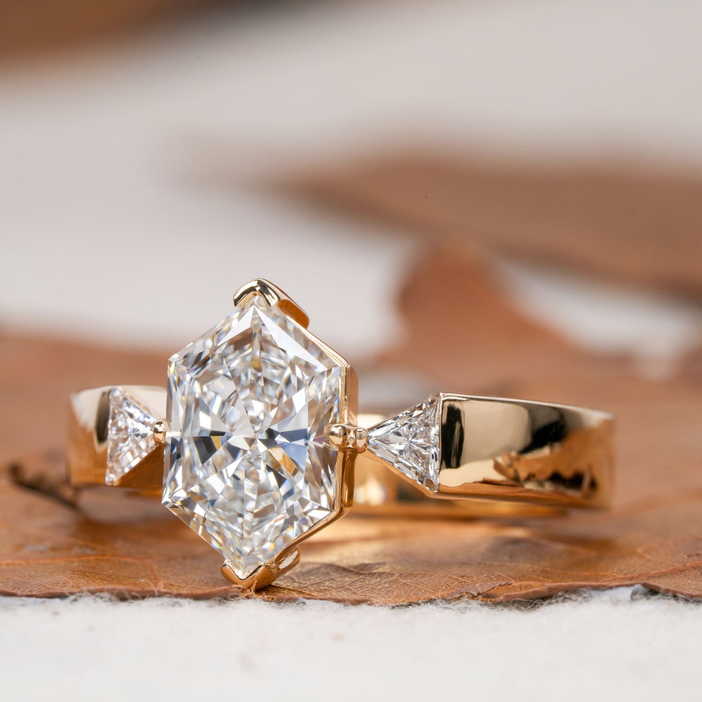 2.00CT Dutch Marquise Lab Diamond Three Stone Engagement Ring For Her