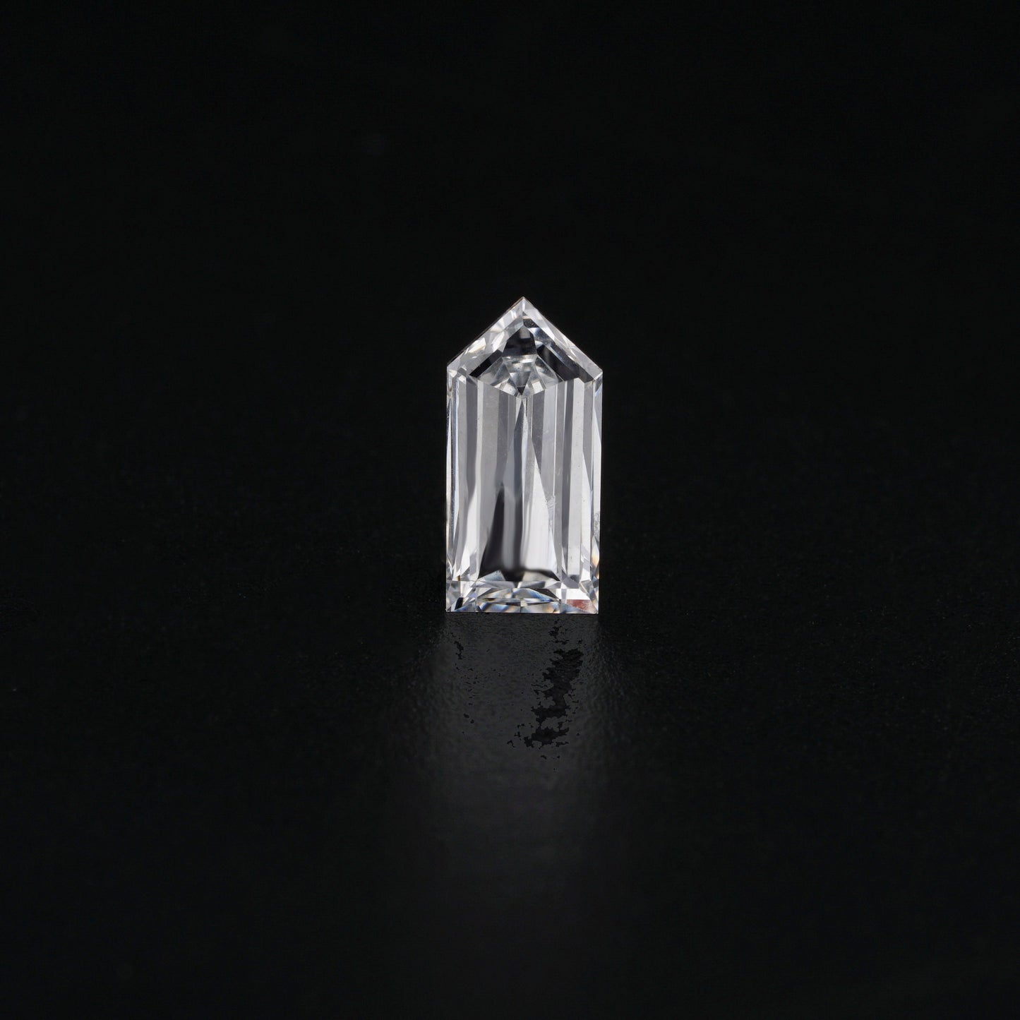 Bullet Cut Eco Friendly Diamond Solitaire Ring 10K White Gold Lab Created Diamond Women's Ring Hand Made Diamond Loose for Her