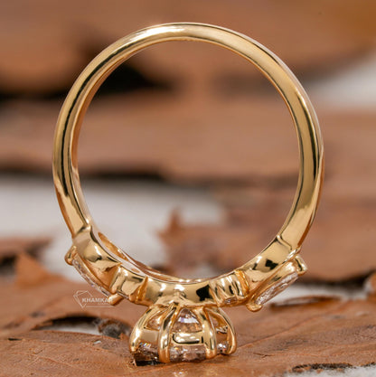 1Ct Dutch Marquise Lab Diamond Ring | IGI Certified