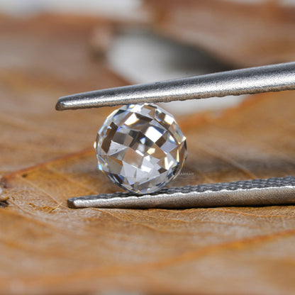1 CT Ball Shape Lab Diamond for Hoop Earrings & Pendant