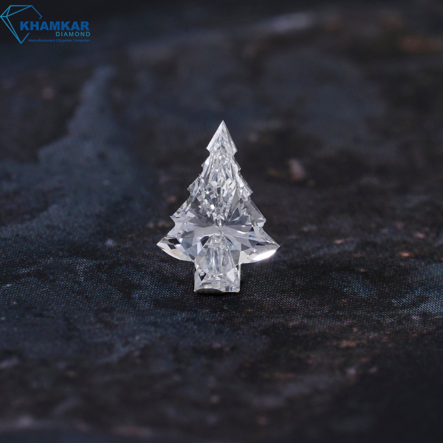 Christmas Tree Lab Grown Loose Diamond Antique Cut Christmas Tree For Necklace Eco Friendly Diamond For Studs Earring Chrismas Gift For Her
