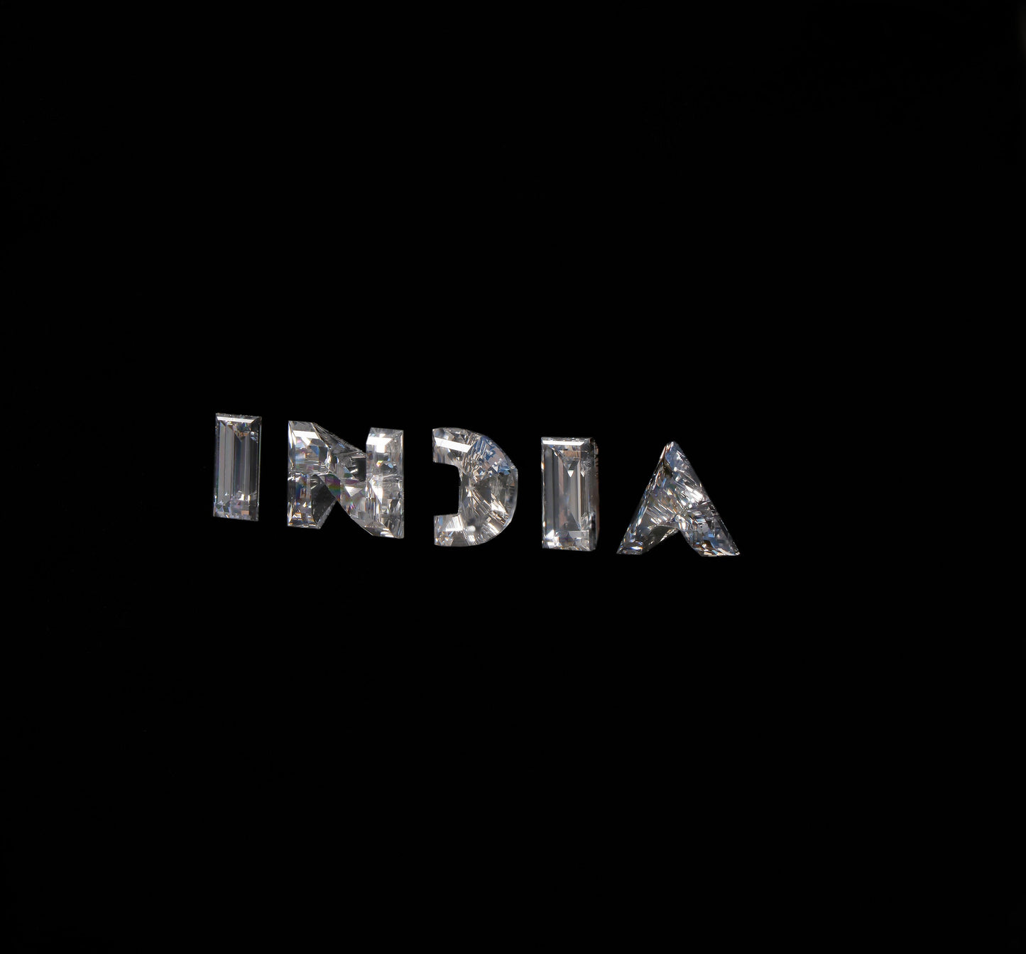 INDIA Letter Lab Grown Diamond for Pendant & Hip Hop Jewelry